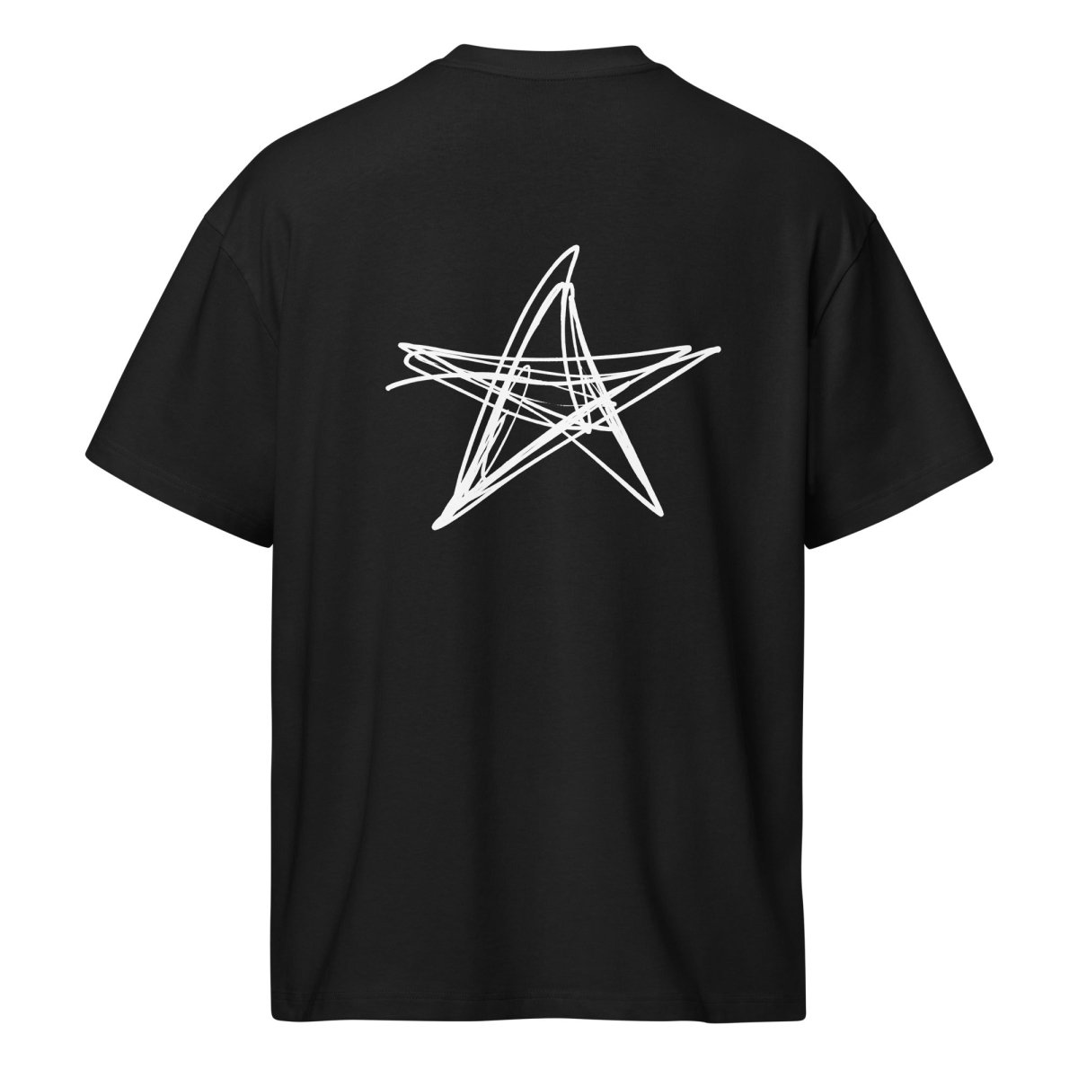 Unisex Full Black Box Tee Star Print