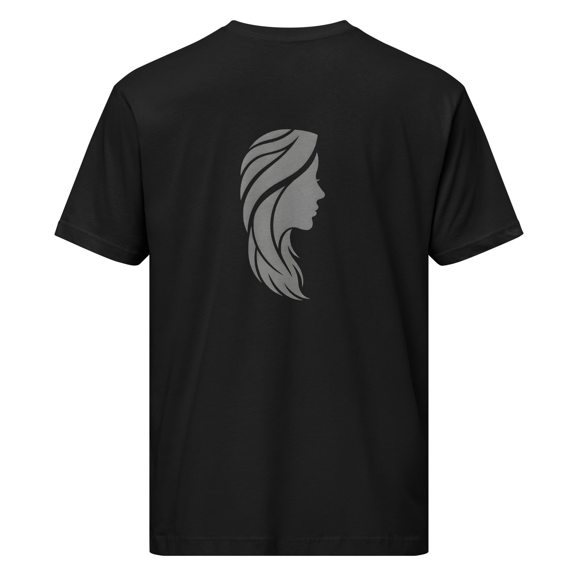 Unisex fine jersey tee Full Black Back Print