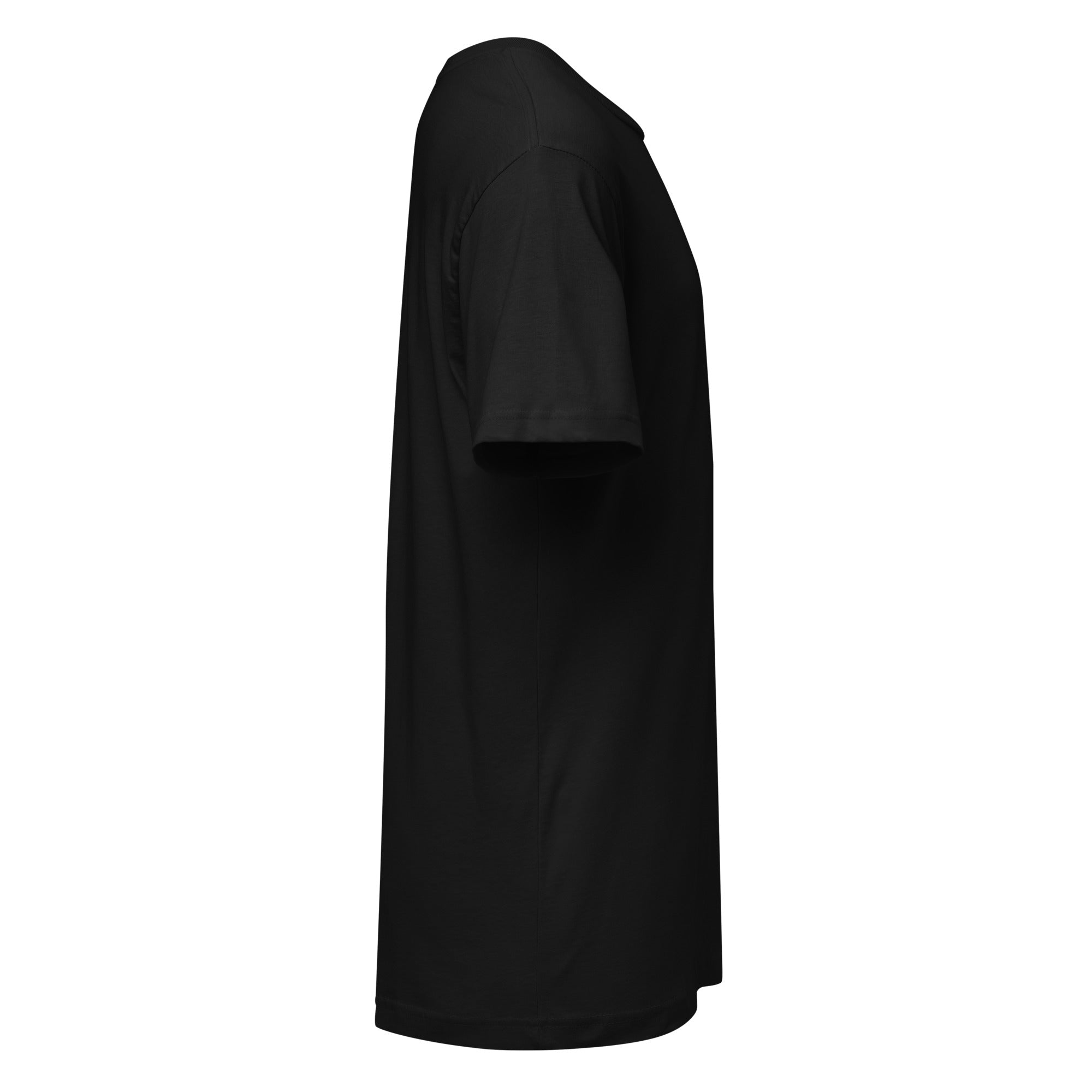 Unisex fine jersey tee Full Black Back Print